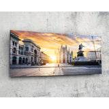 Ortaçağ 92x36cm Cam Tablo.