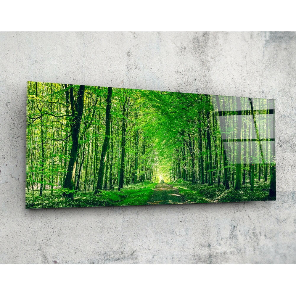 Orman 92x36cm Cam Tablo.