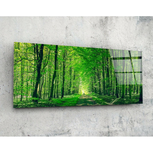 Orman 92x36cm Cam Tablo.