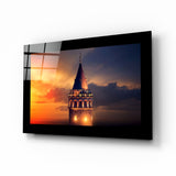 Galata Kulesi  Cam Tablo.