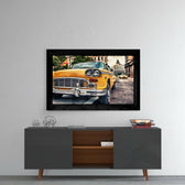 Vintage Taxi New York  Cam Tablo.