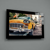 Vintage Taxi New York  Cam Tablo.