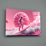 Pembe Sörf Cam Tablo || Tasarımcı Koleksiyonu.