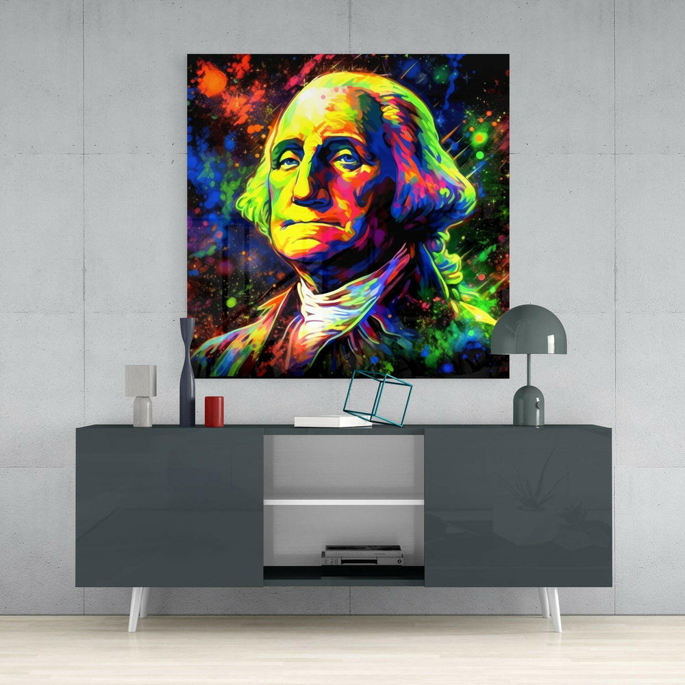 Benjamin Franklin Cam Tablo || Tasarımcı Koleksiyonu.