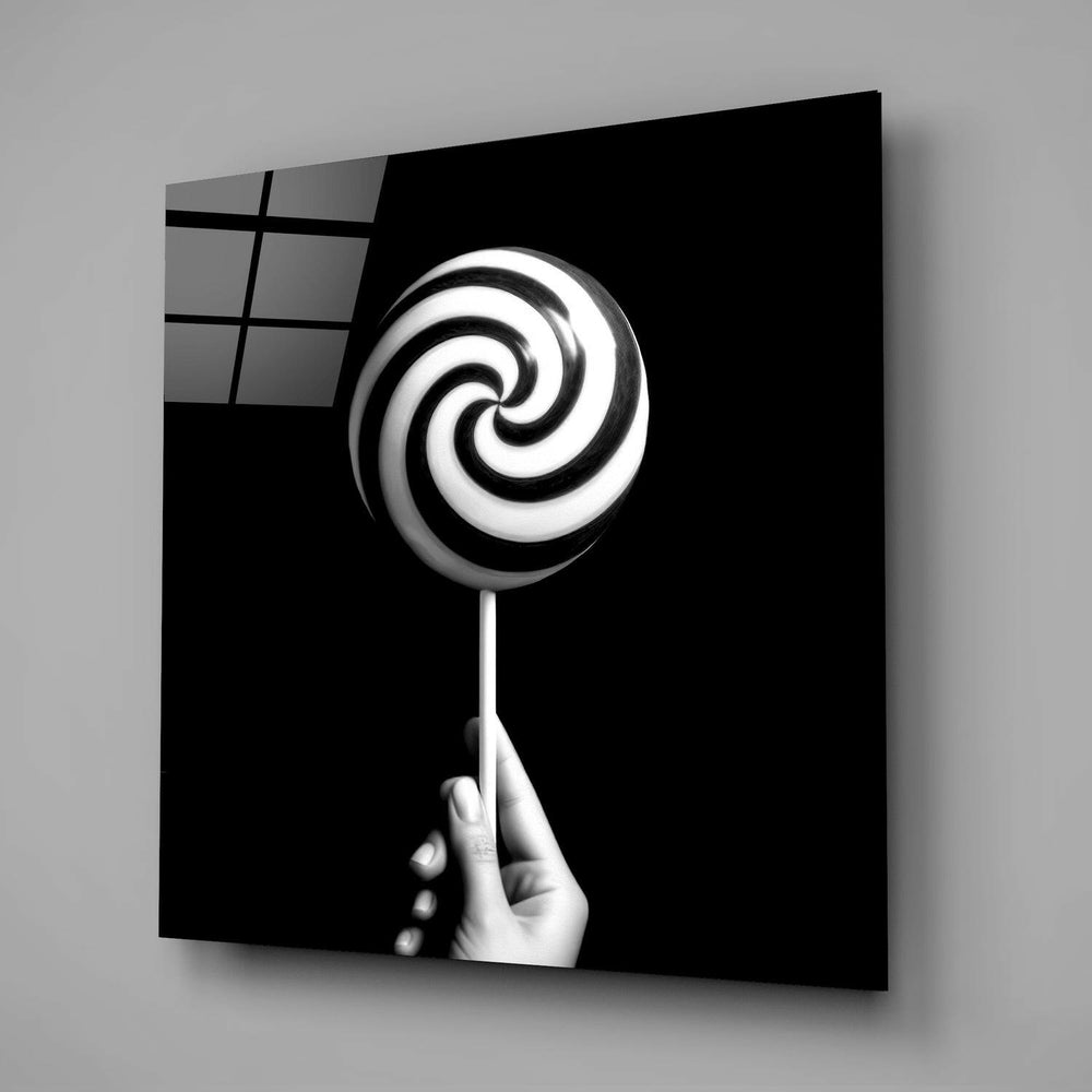 Monokrom Lolipop Cam Tablo || Tasarımcı Koleksiyonu.